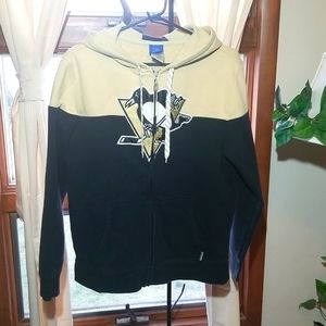 NHL, Pittsburgh Penguins, Reebok, Women Hoodie, Size Large